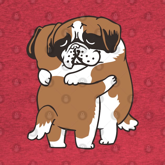 St. Bernard hugs by huebucket